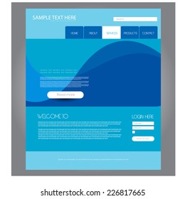 web design template. vector