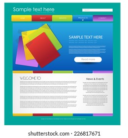 web design template. vector