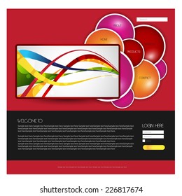 web design template. vector