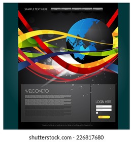 web design template. vector