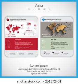 Web design template, vector