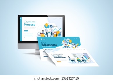 Download Website Presentation Mockup Hd Stock Images Shutterstock