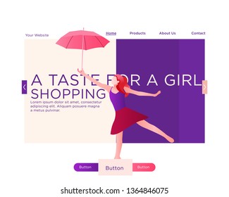 Web Design Template For Women Beauty Shop