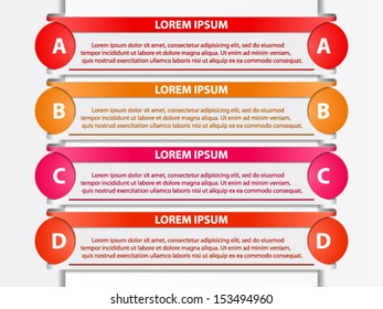 Web design template/options banner. File is in eps10 format.