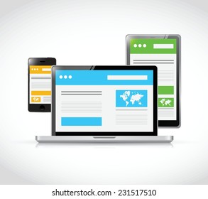 web design templates design. illustration design over a white background