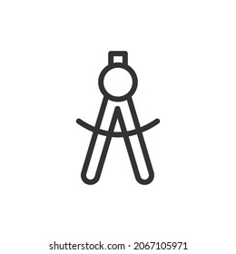 Webdesign-Symbol für dünne Linie. Symbol in trendigem Umriss-Stil. Premium Design für Web und Apps. Perfekt für die Benutzeroberfläche. 