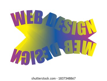Web design title on white background.