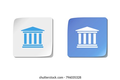 Web design of university icon. Vector illustration