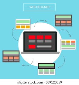 web design vector design