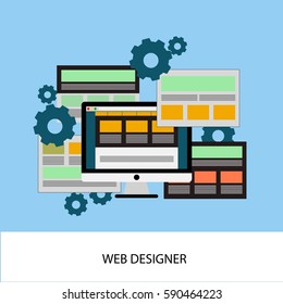 web design vector design