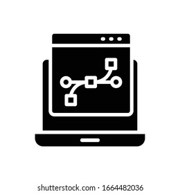 Web Design Vector Glyph illustration. Design Development icon.