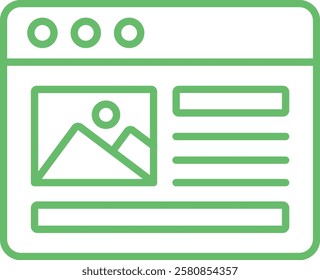 Web Design vector icon. Can be used for printing, mobile and web applications.