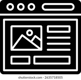 Web Design vector icon. Can be used for printing, mobile and web applications.