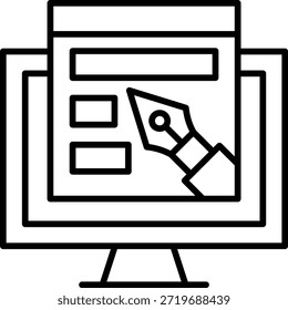 Icono de Vector Diseño web. Se puede utilizar para aplicaciones de impresión, móviles y de Web.
