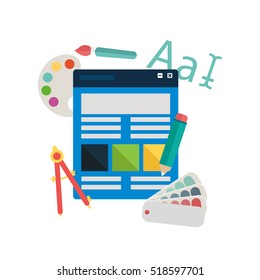 Web Design vector Illustration