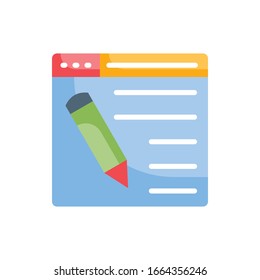 Web Design Vector illustration. Design Development Flat icon style. 