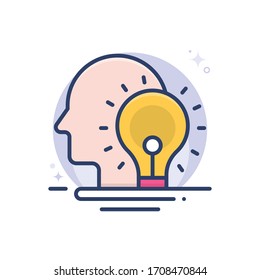 web design vector illustration.  Startup and new business filled outline icon.