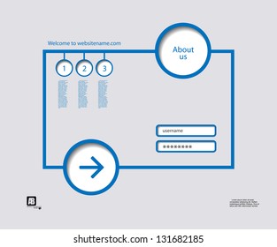 web design, vector minimalism