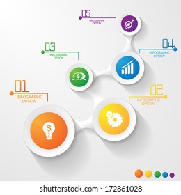 Web design. vector progress steps 