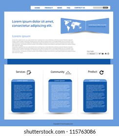 web design vector template, easy editable