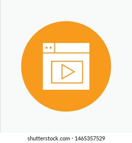 Web, Design, Video. Vector Icon Template background