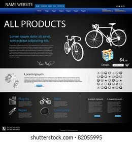 Web Design Website, for different product