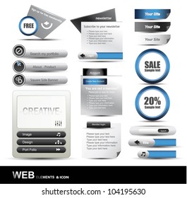 Web Design Website Element Vector