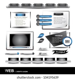 Web Design Website Element Vector