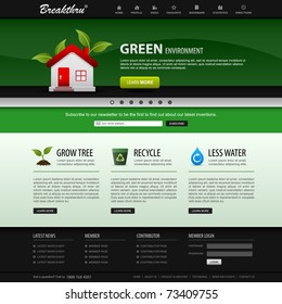 Web Design Website Elements Green Template