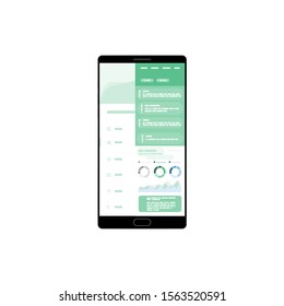 Web Design. Website template for tablet. Elements for mobile and web applications. User Interface UI and User Experience UX content organization. landing page, banner.