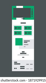 Web design wireframe template for online business editable file vector