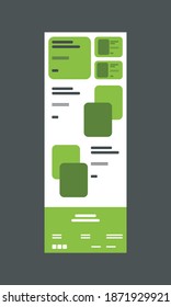 Web design wireframe template for online business editable file vector