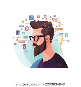 Web Designer Character vector Art