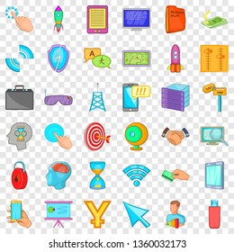 Web designer icons set. Cartoon style of 36 web designer vector icons for web for any design