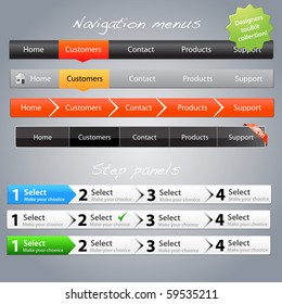 Web designers toolkit - navigation menus and step panels part 3