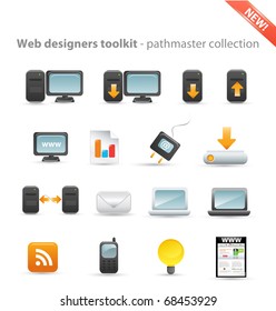 Web designers toolkit - pathmaster collection - computer icon set