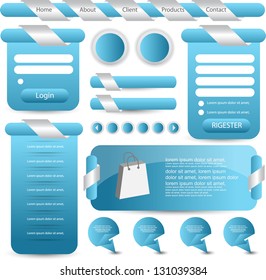 Web designing element set