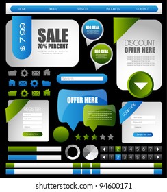 web designing elements collection