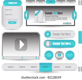 web designing elements vector