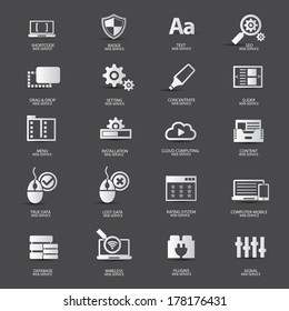 Web design,Web service icons,vector