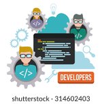 Web developer design, vector illustration eps 10.