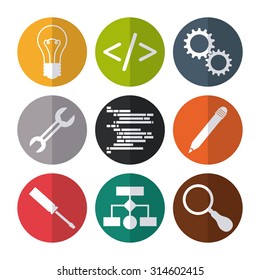 Web developer design, vector illustration eps 10.