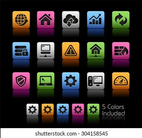 Web Developer Icons // ColorBox Series ---- The Vector file includes 5 color versions for each icon in different layers --