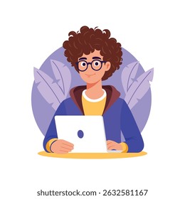 Web developer Vector Illustration.  EPS 10 File