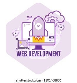 Web Development concept vector Illustration