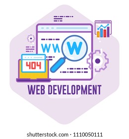 Web Development concept vector Illustration