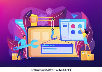 WEB development concept vector illustration