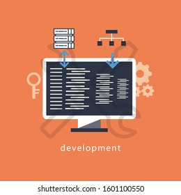 Web Development concept vector Illustration