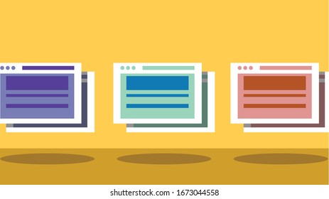web development concept vector illustration. data statistic vector illustration flat style design