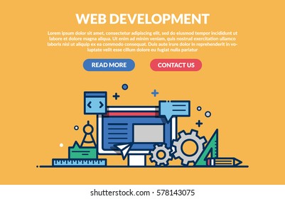 Web Development Concept. Vector illustration